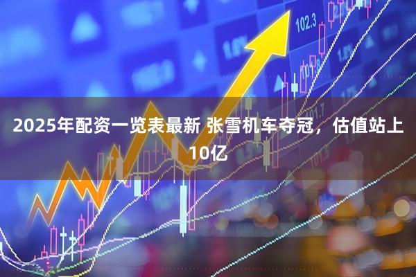 2025年配资一览表最新 张雪机车夺冠，估值站上10亿